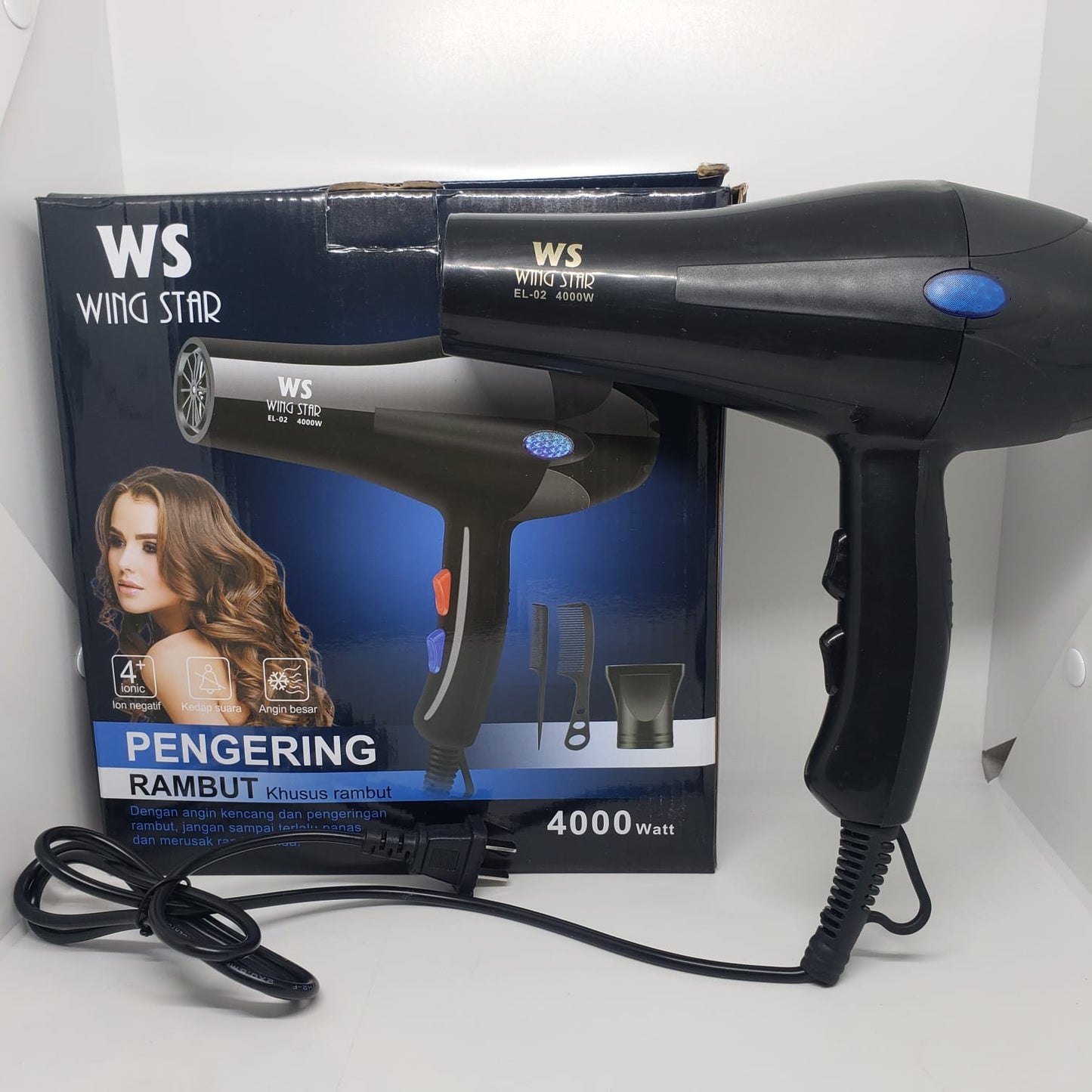 SECADORA DE CABELLO PROFESIONAL 4000W