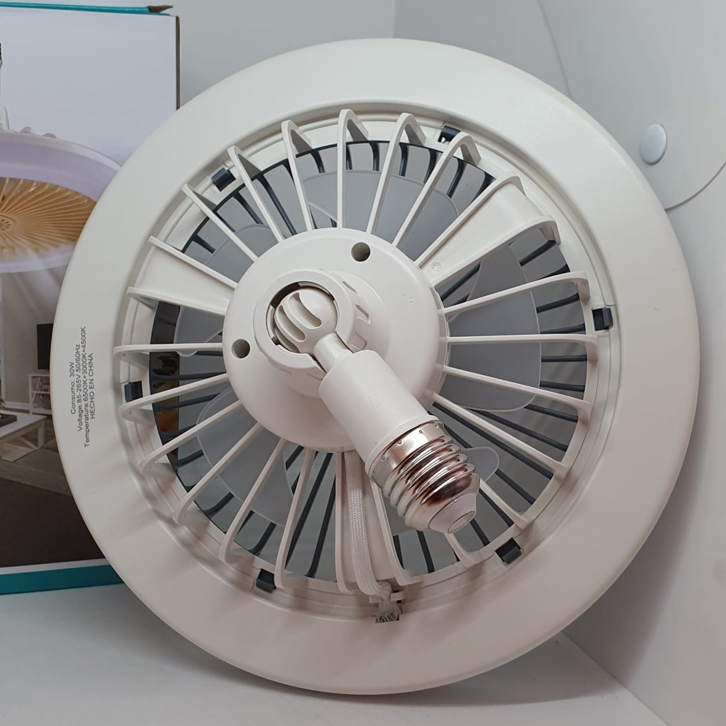 FOCO LAMPARA LED DE TECHO CON VENTILADOR