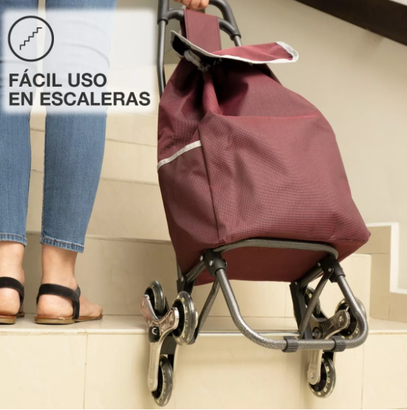 Carrito Compras 6 Ruedas Para Escaleras