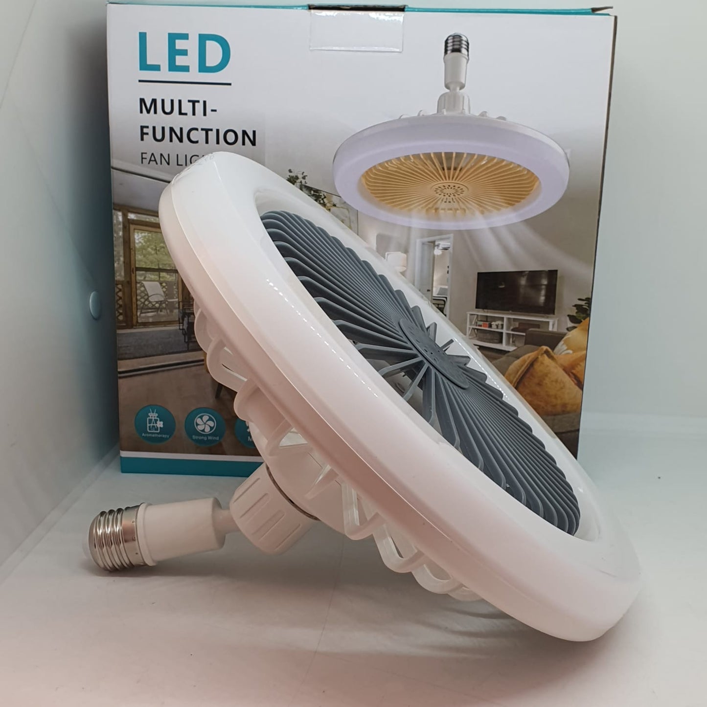 FOCO LAMPARA LED DE TECHO CON VENTILADOR