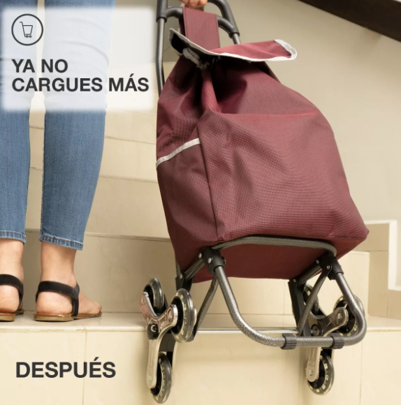 Carrito Compras 6 Ruedas Para Escaleras