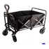 Carrito Vagon Plegable Multiusos Reforzado Camping De Carga Color Negro.