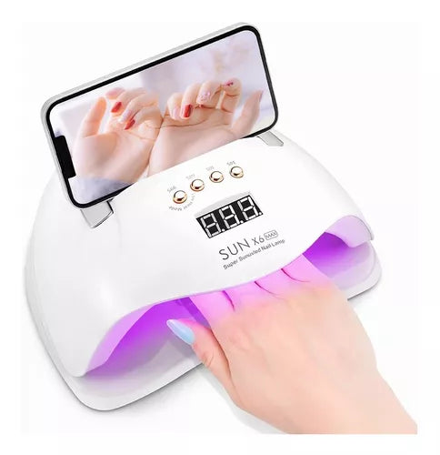 180w 45 Uv Led Lámpara De Uñas Para Esmalte De Gel, Lámpara De Uñas Con 4 Configuraciones De Temporizador Y Pantalla Lcd, Función De Pausa Y Temporizador De Memoria Lámpara De Gel De Curado Rápido